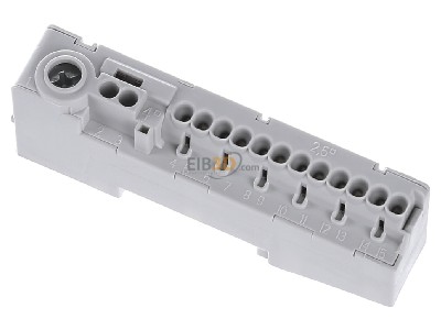 Ansicht oben vorne Phoenix PTU 16/14X2,5 GY Durchgangsklemme 1,5-25qmm, grau 