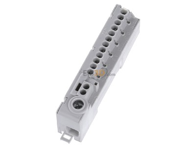 Ansicht oben links Phoenix PTU 16/14X2,5 GY Durchgangsklemme 1,5-25qmm, grau 