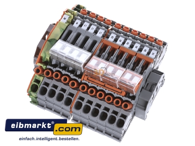 Ansicht oben hinten WAGO Kontakttechnik 2007-8873 Klemmenblock fr Stromwandler 