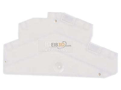 Front view Phoenix D-PTTBS 1,5/S-KNX End/partition plate for terminal block 
