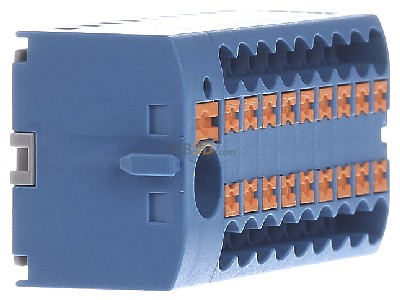 Ansicht links Phoenix PTFIX 6/18X2,5 BU Verteilerblock 0,14-4qmm, 19-p. 
