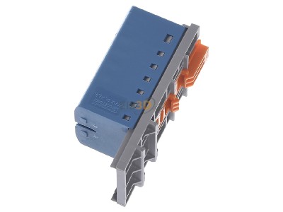 Ansicht oben rechts Phoenix PTFIX6/12X2,5-NS35BU Verteilerblock 0,14-4qmm, blau 