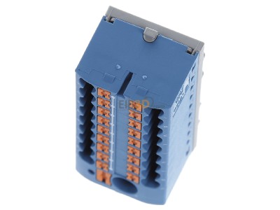 Ansicht oben vorne Phoenix PTFIX6/18X2,5-NS35BU Verteilerblock 0,14-4qmm, blau 