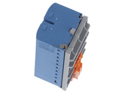 Ansicht oben rechts Phoenix PTFIX6/18X2,5-NS35BU Verteilerblock 0,14-4qmm, blau 