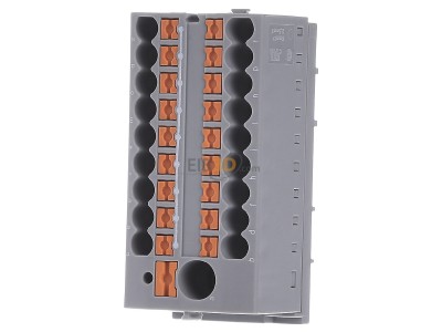 Frontansicht Phoenix PTFIX6/18X2,5-NS35GY Verteilerblock 0,14-4qmm, grau 