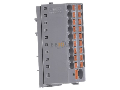 Ansicht links Phoenix PTFIX6/18X2,5-NS35GY Verteilerblock 0,14-4qmm, grau 