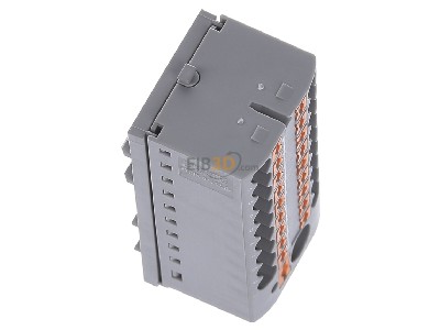 Ansicht oben links Phoenix PTFIX6/18X2,5-NS35GY Verteilerblock 0,14-4qmm, grau 