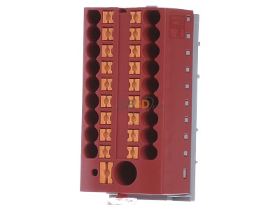 Frontansicht Phoenix PTFIX6/18X2,5-NS35RD Verteilerblock 0,14-4qmm, rot 