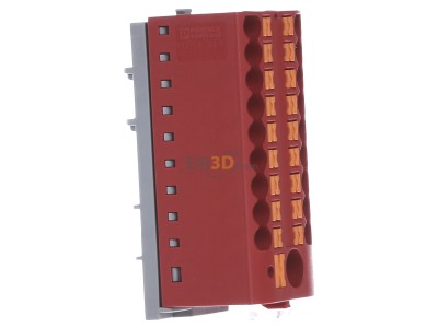 Ansicht links Phoenix PTFIX6/18X2,5-NS35RD Verteilerblock 0,14-4qmm, rot 