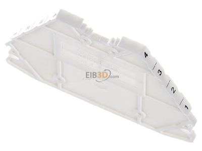 Ansicht oben vorne Phoenix D-PTRV 4 WH 4-1 Abschlussdeckel L:63,6mm, B:2,2mm�ws 