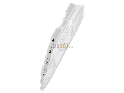 Ansicht oben links Phoenix D-PTRV 4 WH 4-1 Abschlussdeckel L:63,6mm, B:2,2mm�ws 