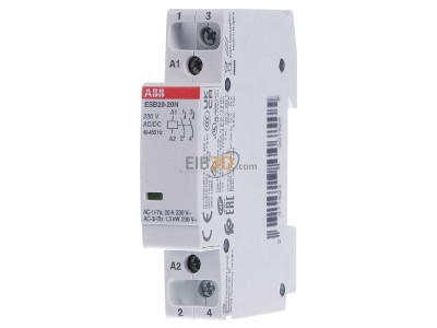 Frontansicht ABB ESB20-20N-06 Installationsschtz 20A 230V AC/DC 