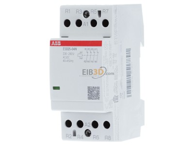 Front view ABB ESB25-04N-06 Installation contactor 230...240VAC/DC 
