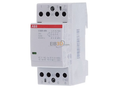 Frontansicht ABB ESB25-40N-01 Installationsschtz 25A 24V AC/DC 