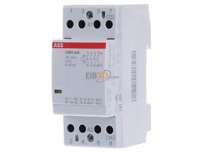 Frontansicht ABB ESB25-40N-06 Installationsschtz 25A 230V AC/DC 