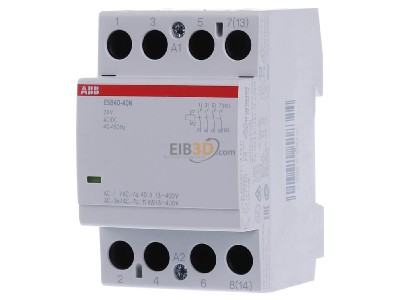 Front view ABB ESB40-40N-01 Installation contactor 
