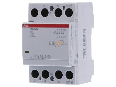 Front view ABB ESB40-40N-06 Installation contactor 230VAC/DC 
