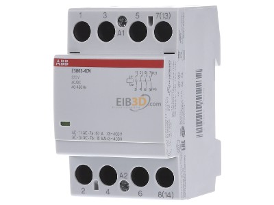 Frontansicht ABB ESB63-40N-06 Installationsschtz 63A 230V AC/DC 