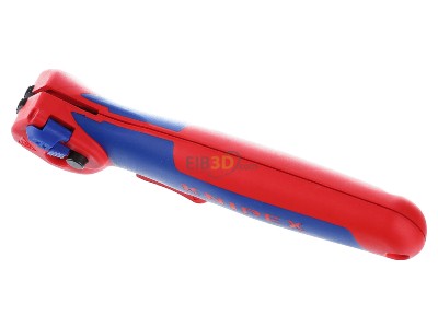 Ansicht oben vorne Knipex 16 50 145 SB Abmantelungsmesser Gleitschienen Ratschenfunktion 