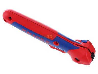 Ansicht oben hinten Knipex 16 50 145 SB Abmantelungsmesser Gleitschienen Ratschenfunktion 