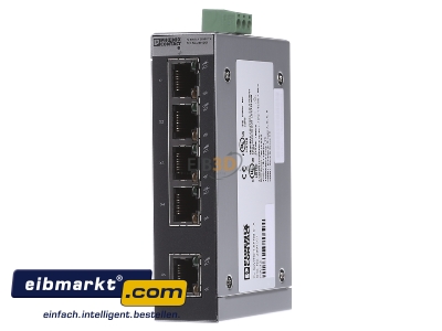Frontansicht Phoenix Contact FL SWITCH SFNB 5TX Netzwerk Switch 5 TP-RJ45 
