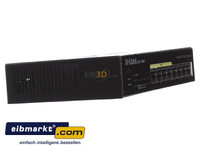 View on the left DLink Deutschland DGS-1008P/E Network switch Ethernet Fast Ethernet
