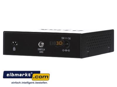 Back view DLink Deutschland DGS-105/E Network switch Ethernet Fast Ethernet - 
