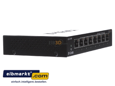 View on the left DLink Deutschland DGS-108/E Network switch Ethernet Fast Ethernet - 
