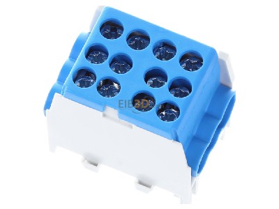 View top right Pollmann HLAK 25-1/4 M2 blau Power distribution block 
