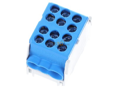 Top rear view Pollmann HLAK 25-1/4 M2 blau Power distribution block 
