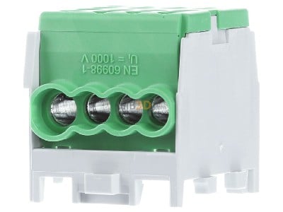 Back view Pollmann HLAK 25-1/6 M2 grn Power distribution block 
