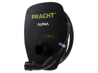 Frontansicht Pracht ALPHAMONOXT1024 Wallbox Ladestation ALPHAMONO XT 1024 1xTpy2 mit 5,50m Kabel