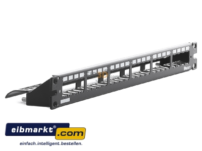 Ansicht links Panduit CP24WSBLY Patch-Panel 482,6mm (19