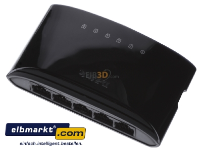 Top rear view DLink Deutschland DES-1005D/E Network switch Ethernet Fast Ethernet 
