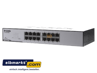 Frontansicht DLink Deutschland DES-1016D/E 16-Port Switch 10/100Mbit,NWay 