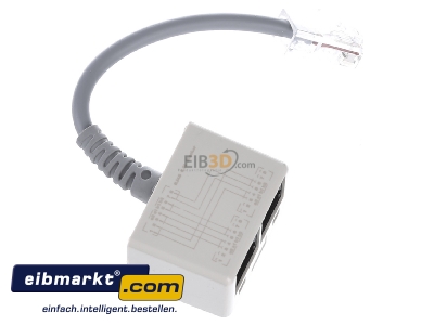 Ansicht oben links Metz Connect 130608480101-E UAE-Adapter WE8-WE8(4)WE(4) 0,1m