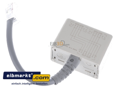 Ansicht oben hinten Metz Connect 130608480101-E UAE-Adapter WE8-WE8(4)WE(4) 0,1m