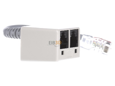 Ansicht links Metz Connect WE 8-2xWE T8 0,1m ISDN-Adapter 