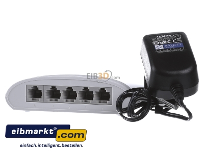 Frontansicht DLink Deutschland DGS-1005D/E 5-Port Switch Desktop 10/100/1000 Mbit 