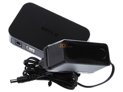 Top rear view DLink DUB-H7/E USB-Hub 7 A-ports 
