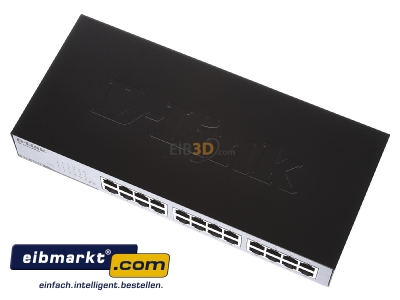 View up front DLink Deutschland DES-1024D/E Network switch 2410/100 Mbit ports
