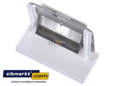 Top rear view Metz Connect 1309161102-E rws Data outlet white
