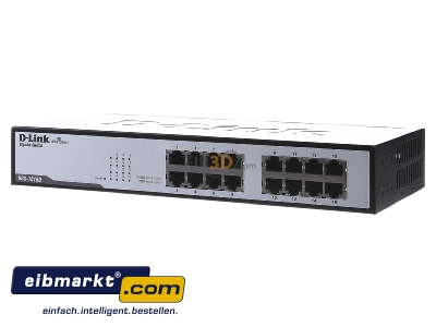 Front view DLink Deutschland DGS-1016D/E Network switch Ethernet Fast Ethernet - 
