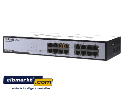 Frontansicht DLink Deutschland DGS-1016D/E 16-Port Gigabit Switch 16x1000MbitTP 