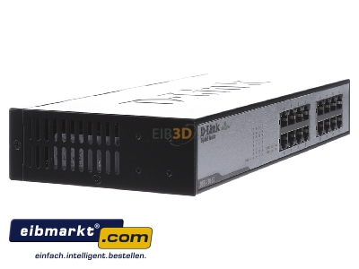 View on the left DLink Deutschland DGS-1016D/E Network switch Ethernet Fast Ethernet - 
