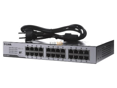 Front view DLink DGS-1024D/E 24-Port Gigabit Switch 24x1000Mbit Twisted Pair (TP), DGS-1024D /E

