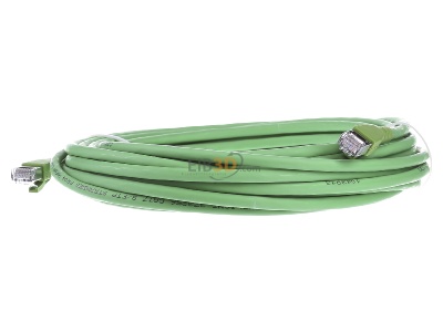 Frontansicht CommScope/AMP Netconn TN-6000A gn 10,0m Patchkabel Kat.6A S/FTP RJ45/RJ45, grn 