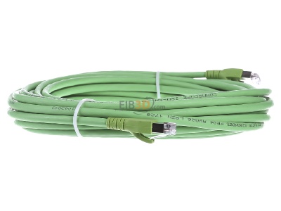 View on the left CommScope/AMP Netconn TN-6000A gn 10,0m RJ45 8(8) Patch cord 6A (IEC) 10m 
