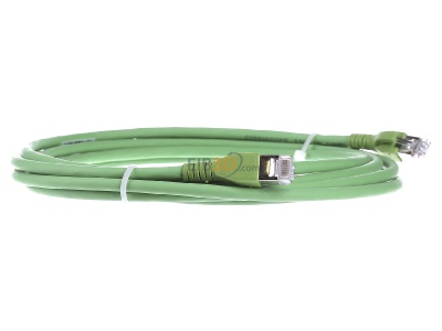 View on the left CommScope/AMP Netconn TN-6000A gn 3,0m RJ45 8(8) Patch cord 6A (IEC) 3m 
