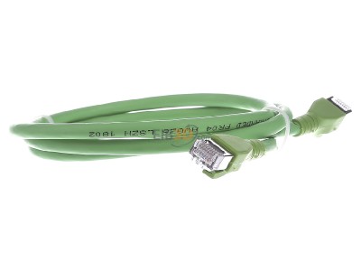 View on the left CommScope/AMP Netconn TN-6000A gn 1,0m RJ45 8(8) Patch cord 6A (IEC) 1m 
